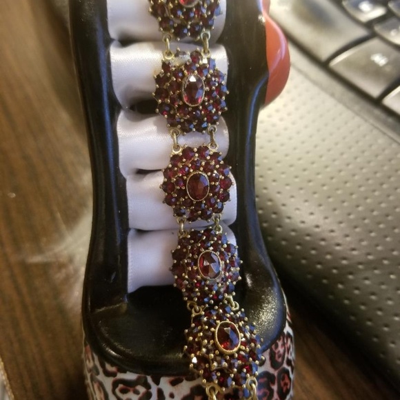 Vintage Bohemian Garnet Set - Picture 2 of 3